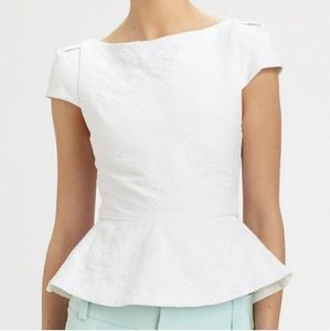 Alice + Olivia Roz Peplum Top